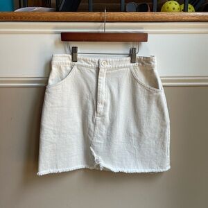 Sadie & Sage White Mini Skirt